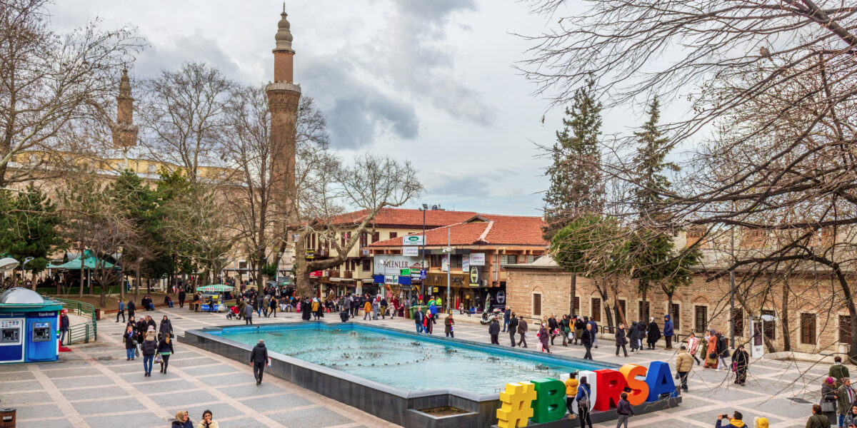 Bursa Yeşil Cami ve Uludağ manzarası